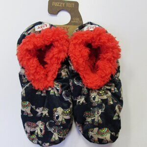 Women's Elephant Print Non-Skid Slippers Size L/XL Women's Size 7-9 NEW